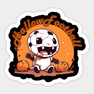 Halloween football kawaii style Sticker